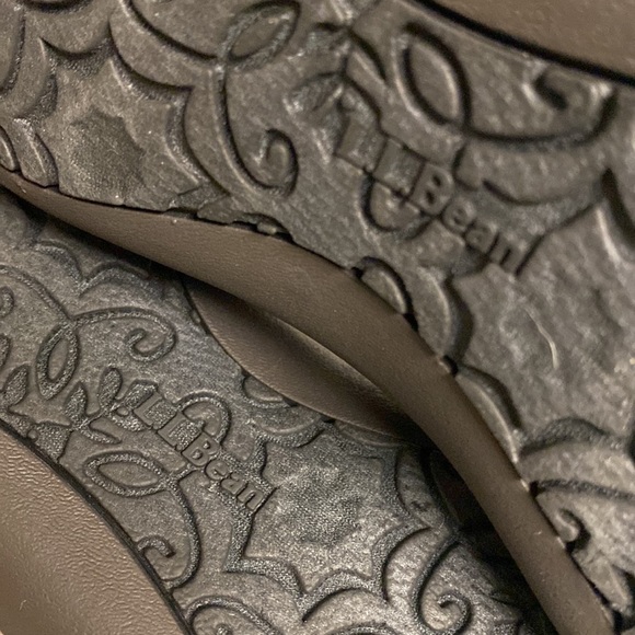 L. L. Bean Wool Dog Themed Daybreak Scuffs Mule Slippers Size 6 - Picture 17 of 17